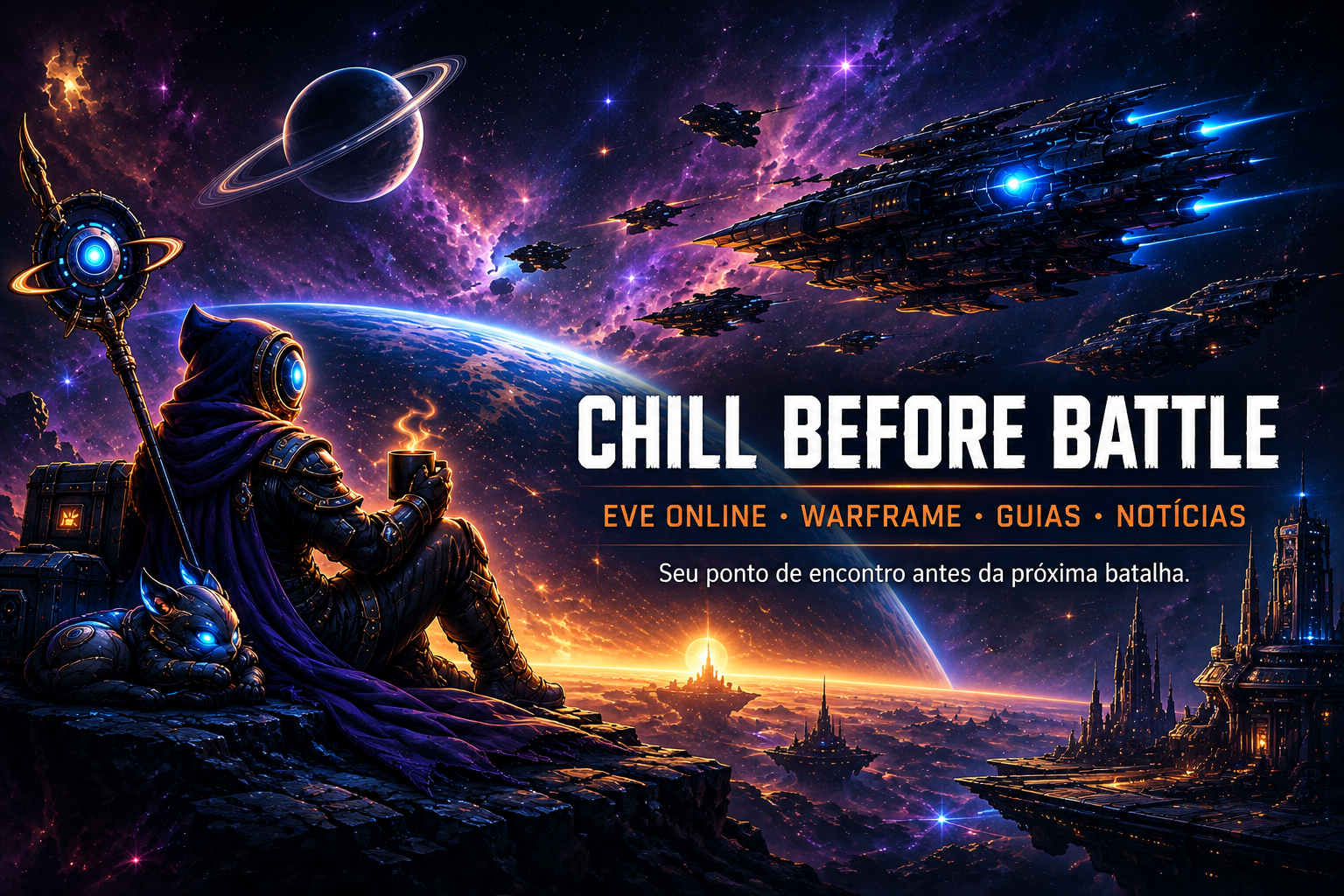 Bem-vindo ao Chill Before Battle: EVE Online, Warframe e muito mais